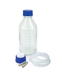 Restek Mobi-Cap GL-45 Bottle Top Kit w/1 L Bottle, (Includes: Mobi-Cap (3-Port), 3 m PTFE Tubing, 2 µm Sparger, 10 µm Sparger, 1 L Bottle)
