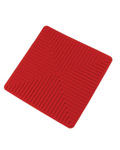 RPI Hot Spot Safety Mat, Silicone Rubber, Red, 10 X 10 Inches