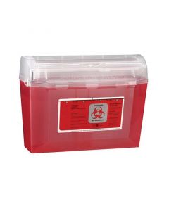 RPI Sharps Container, Small, 5 Quart, Red, 16 Per Case