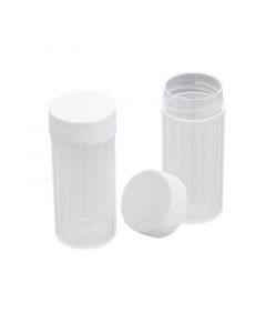 RPI Wide-Mouth Copolymer Plastic Vials, 100 Per Tray, 500 Per Case