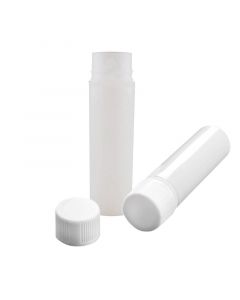RPI 6ml High Density Polyethylene Vial, Push-On Caps, BuLk Packed, 2000 Per Case