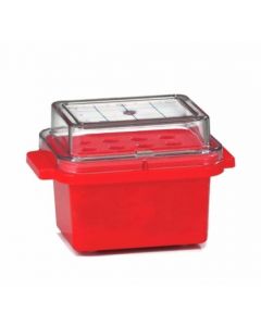 RPI Cryo-Safe Cooler With Clear Lid, Holds 0.5 Or 1.5ml Tubes, 12 Tube Capacity