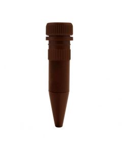RPI Amber Micro-Centrifuge Tubes With Screw Caps, 1.5 mL, Conical Bottom, 500 Per Case