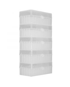 RPI Cryogenic Storage Box, Hinged Lid, 50 Tube Capacity, Natural Color, 5 Per Case