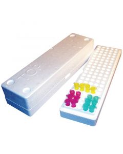 RPI Styrofoam Micro-Tube Storage Boxes, 2 3/4 Inches High, 10 Per Case