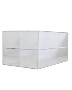 RPI Acrylic Organizer For Styrofoam Storage Boxes, 2 X 2 Array, 12 1/2 X 8 1/2 X 7 Inches