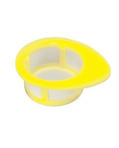 RPI Cell Strainers, 100um Mesh Size, Tab Style, Yellow, 50 Per Pack
