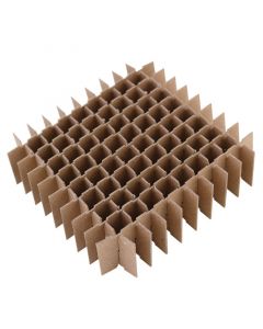 RPI Cell Divider For Tube Storage Boxes, Cardboard, 10 X 10 Array, 11.65mm Opening, 100 Tube Capacity