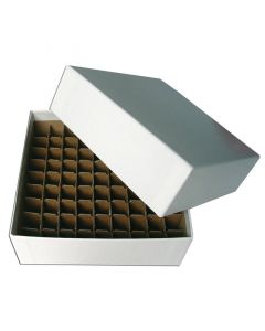 RPI Cardboard Micro-Tube Storage Box Set With Cell Partition, 81 Tube Capacity, 48 Boxes Per Case