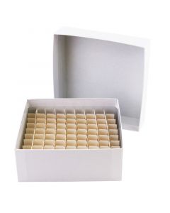 RPI Cardboard Micro-Tube Storage Box Set With Cell Partition, 81 Tube Capacity
