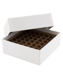 RPI Cardboard Micro-Tube Storage Box Set With Cell Partition, 49 Tube Capacity