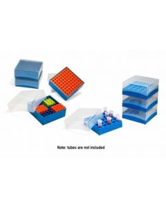 RPI Tube Freezer Boxes For 1.5-2.0ml Tubes, 5 1/2 X 5 1/2 X 2 Inches, 4 Per Case