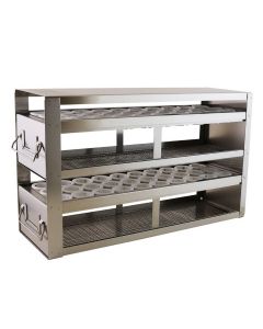 RPI Combo Freezer Drawer Rack For 15 And 50 mL Tubes, 16 X 5 1/2 X 10 Inches