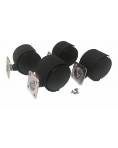 RPI Casters And Mounting Screws For Rad-Lock Boxes, 4 Per Package