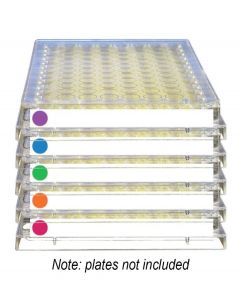 RPI Sealplate Colortab Film, Non-Sterile, Assorted Colors (Blue, Green, Lavender, Orange, Red) 50 Per Package