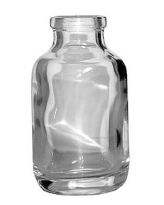 RPI Pvc Coated Serum Vial, 15ml, Clear Glass, 60 Per Case