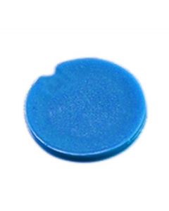 RPI Cap Inserts For 0.5-2.0ml Cryostore Cryogenic Vials, Blue, 100 Per Package