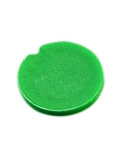 RPI Cap Inserts For 0.5-2.0ml Cryostore Cryogenic Vials, Green, 100 Per Package