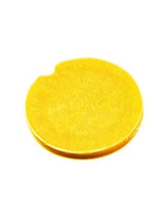RPI Cap Inserts For 0.5-2.0ml Cryostore Cryogenic Vials, Yellow, 100 Per Package