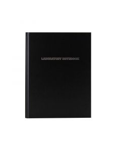 RPI Laboratory Notebook, Gridded Pages, Black Cover, 100 Page Book