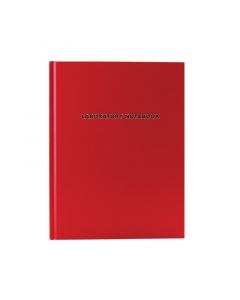 RPI Laboratory Notebook, Lined Pages, Red Cover, 200 Page Book