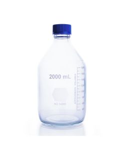 RPI Kimcote Plastic Coated Media Bottle, 2 Liters, 4 Per Case