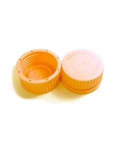 RPI Replacement Caps For Kimcote Bottles And Erlenmeyer Flasks, Orange, 10 Per Case