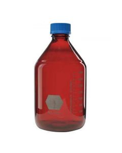 RPI Kimcote Plastic Coated Media Bottle, 5 Liter, 1 Each