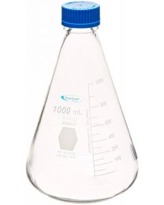 RPI Kimcote Plastic Coated Erlenmeyer Flask, 1000 mL, 4 Per Case