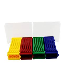 RPI Sliplock Flipper Rack, Four Racks (Green, Yellow, Red And Blue) And Two Lids Per Case