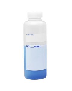 RPI Write-On Bottles, Wide Mouth, 1000ml, 6 Per Package