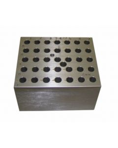 RPI Heating Block ModuLe For Digital Dry Baths, Holds 35 X 6mm Tubes, 3 1/2 X 3 X 2 Inches High