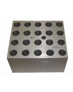 RPI Heating Block ModuLe For Digital Dry Baths, Holds 20 X 10mm Tubes, And 2.0ml Micro-Tubes, 3 1/2 X 3 X 2 Inches High