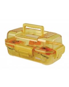 RPI Duraporter Laboratory Transport Box, 15 X 7 3/4 X 6 1/4 Inches High, Yellow With Yellow Handles