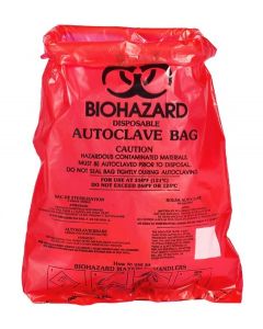 RPI Autoclavable, Bench Top Biohazard Bags, 8 1/2 X 11 Inch Bags, 0.72 Mil Thick, 100 Per Package