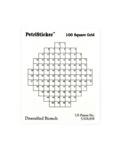 RPI Petristickers, 100 Sqare Grid, 3 Inch Diameter, 36 Per Package