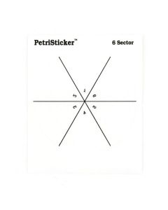 RPI Petristickers, 6 Section Pie, 3 Inch Diameter, 36 Per Package