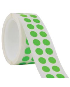 RPI Tough-Spots, 3/8 Inch Diameter For 0.5-2.0ml Tubes, Green, 1,000 Per Package