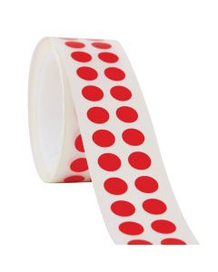 RPI Tough-Spots, 3/8 Inch Diameter For 0.5-2.0ml Tubes, Red, 1,000 Per Package