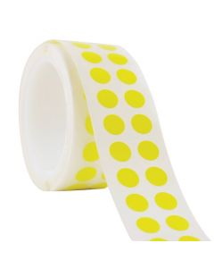 RPI Tough-Spots, 3/8 Inch Diameter For 0.5-2.0ml Tubes, Yellow, 1,000 Per Package