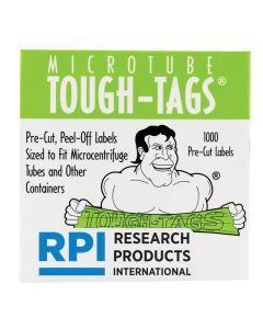 RPI Tough-Tags, 1.28 X 0.5 Inch Labels For 1.5-2.0ml Tubes, Green, 1000 Per Package