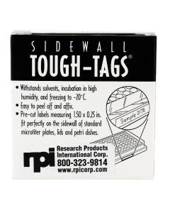 RPI Sidewall Tough Tags For Laser, Green, Fits Micro Well Plates, 0.25 X 1.5, 3120 Per Package