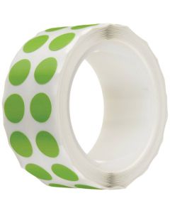 RPI Tough-Spots, 1/2 Inch Diameter For 1.5-2.0ml Tubes, Green, 1000 Per Package