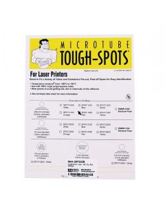 RPI Tough-Spots For Laser Printers, 3/8 Inch Diameter, Red, 3,840 Per Package