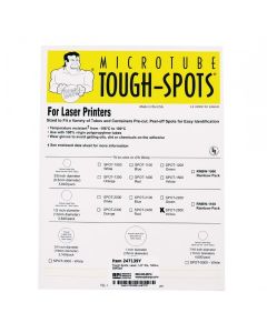 RPI Tough-Spots For Laser Printers, 1/2 Inch Diameter, Yellow, 3,840 Per Package