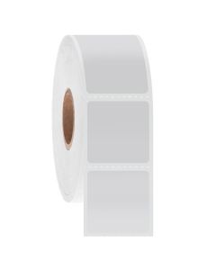 RPI Nitrotag Cryogenic Barcode Labels, 1 X 1 Inch Labels, 1 Inch Core Roll, White, 1000 Labels Per Roll
