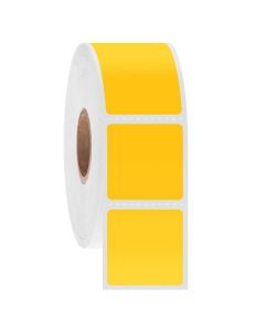 RPI Nitrotag Cryogenic Barcode Labels, 1 X 1 Inch Labels, 1 Inch Core Roll, Yellow, 1000 Labels Per Roll