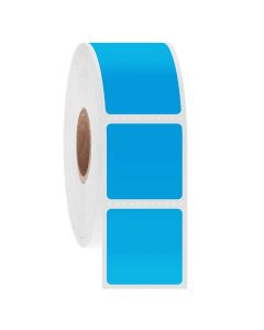 RPI Nitrotag Cryogenic Barcode Labels, 1 X 1 Inch Labels, 3 Inch Core Roll, Blue, 3000 Labels Per Roll