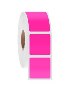 RPI Nitrotag Cryogenic Barcode Labels, 1 X 1 Inch Labels, 3 Inch Core Roll, Pink, 3000 Labels Per Roll
