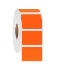 RPI Nitrotag Cryogenic Barcode Labels, 1.25 X 0.875 Inch Labels, 1 Inch Core Roll, Orange, 1000 Labels Per Roll